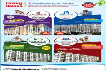 Welcome to a new life in the new Modi homes in Hyderabad